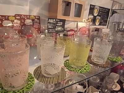 和紙絵グラス
