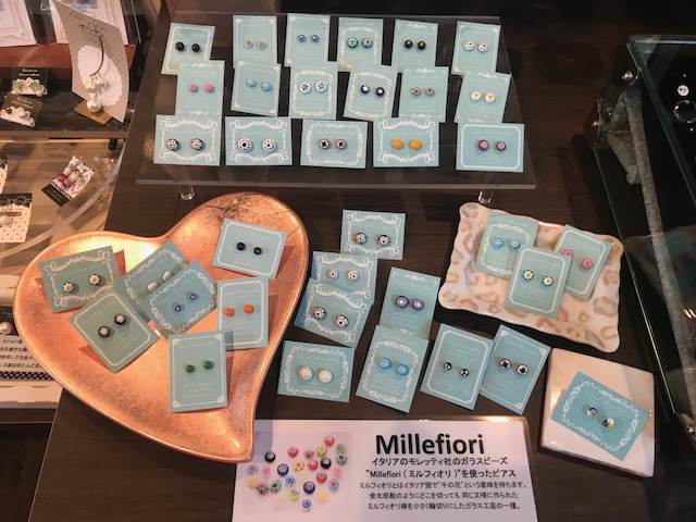 Millefiori earings -ﾐﾙﾌｨｵﾘ-